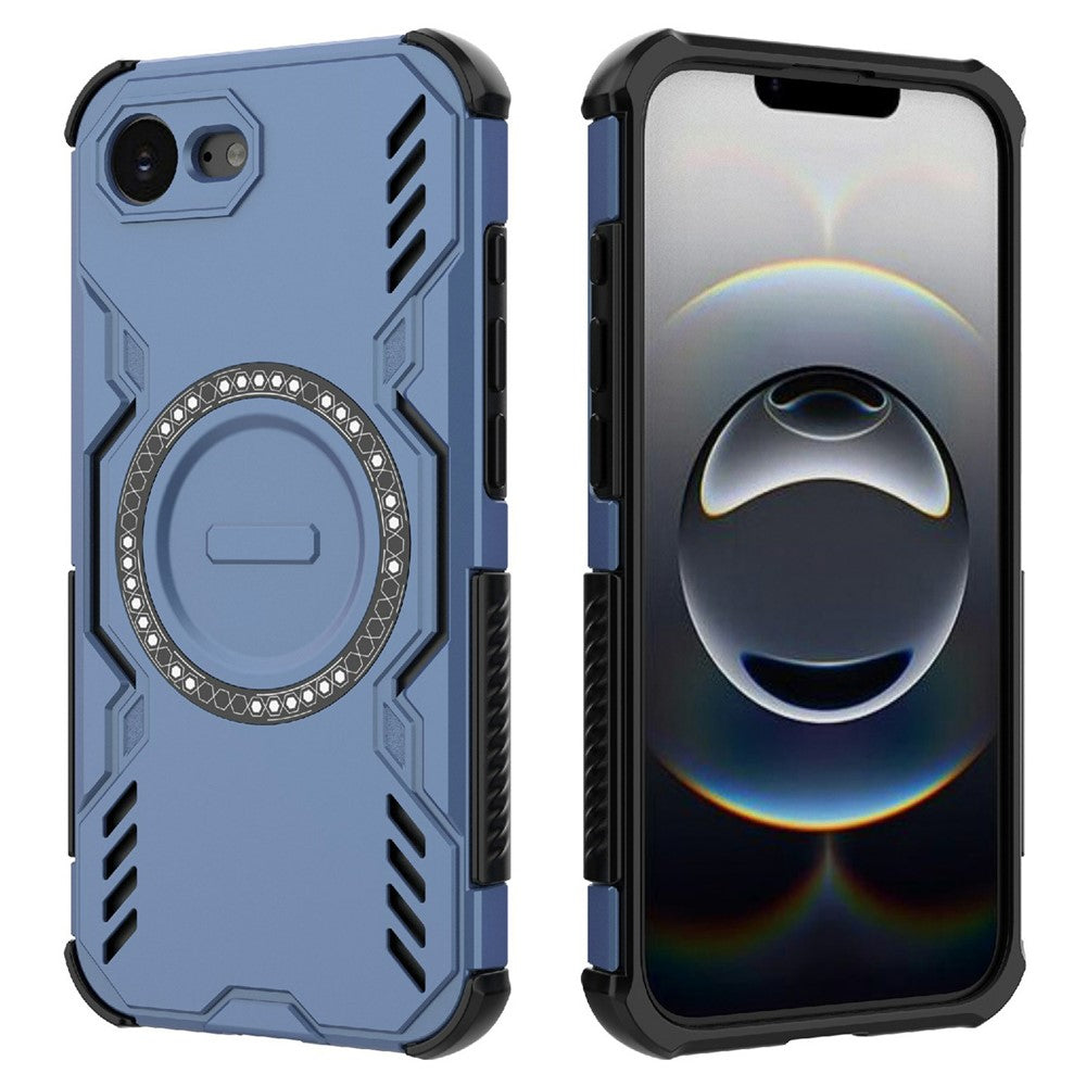 iPhone 16e magnetische Hülle – Mit Schmetterlingsrüstung & Hohlwärmeableitung