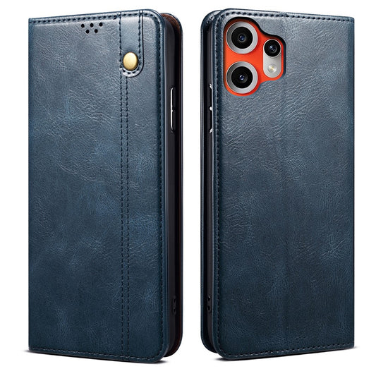 For Nothing CMF Phone 2 Pro Case Crazy Horse Texture Waxy Leather Wallet Stand Phone Cover