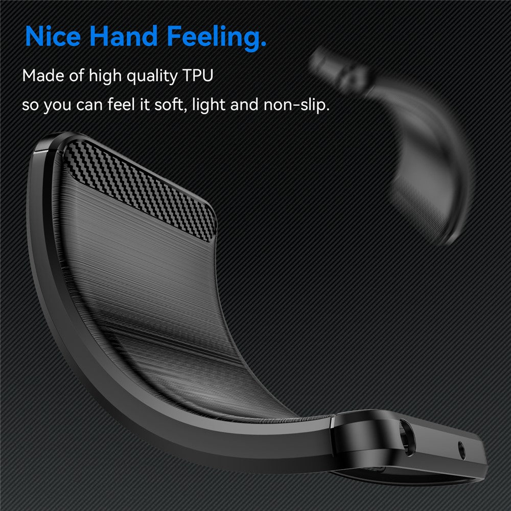 For Nothing Phone (3a) Pro Case Protective Phone Cover Carbon Fiber Texture Brushed