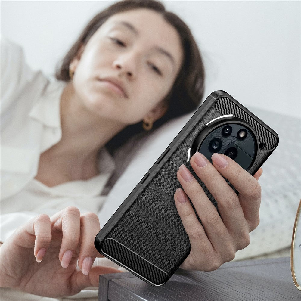 For Nothing Phone (3a) Pro Case Protective Phone Cover Carbon Fiber Texture Brushed