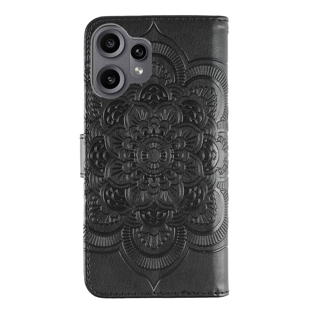 Nothing CMF Phone 2 Pro Wallet-Handyhülle – Aus PU-Leder mit Mandala-Aufdruck