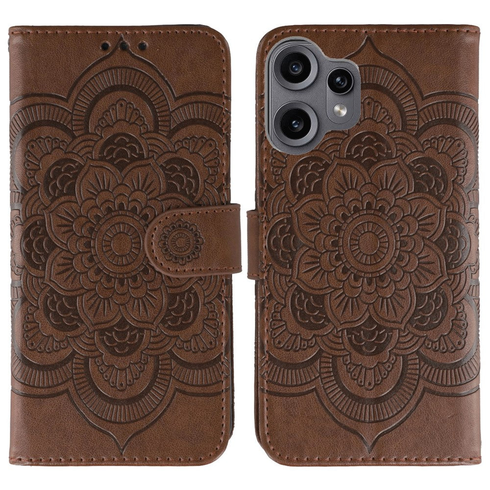 Nothing CMF Phone 2 Pro Wallet-Handyhülle – Aus PU-Leder mit Mandala-Aufdruck