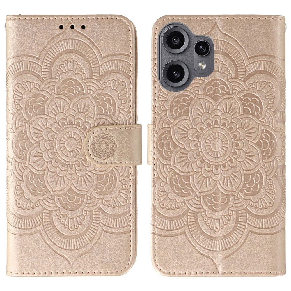 Nothing CMF Phone 2 Pro Wallet-Handyhülle – Aus PU-Leder mit Mandala-Aufdruck