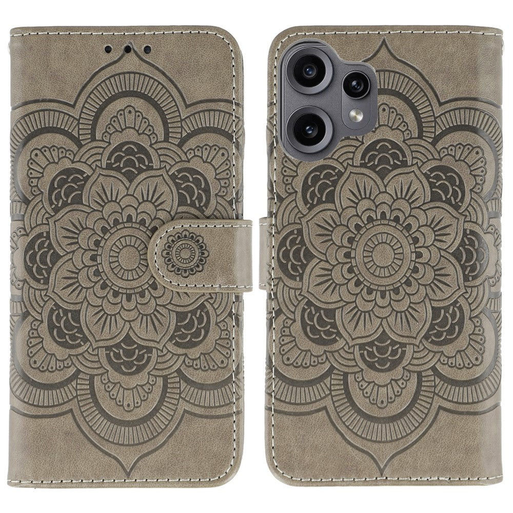 Nothing CMF Phone 2 Pro Wallet-Handyhülle – Aus PU-Leder mit Mandala-Aufdruck