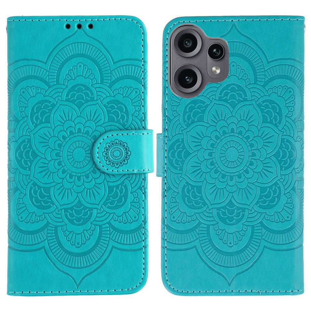 Nothing CMF Phone 2 Pro Wallet-Handyhülle – Aus PU-Leder mit Mandala-Aufdruck