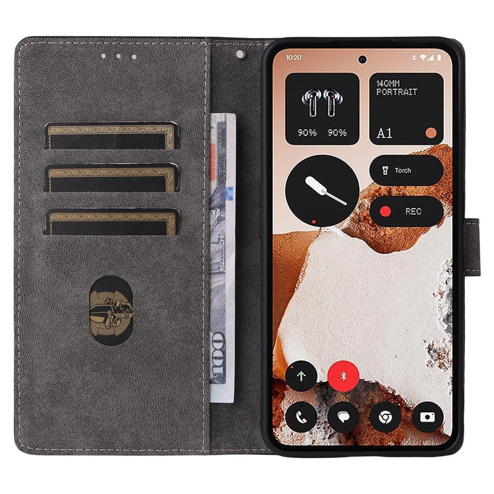 For Nothing CMF Phone 2 Pro Case Wallet RFID Blocking PU Leather Phone Cover Stand with Strap