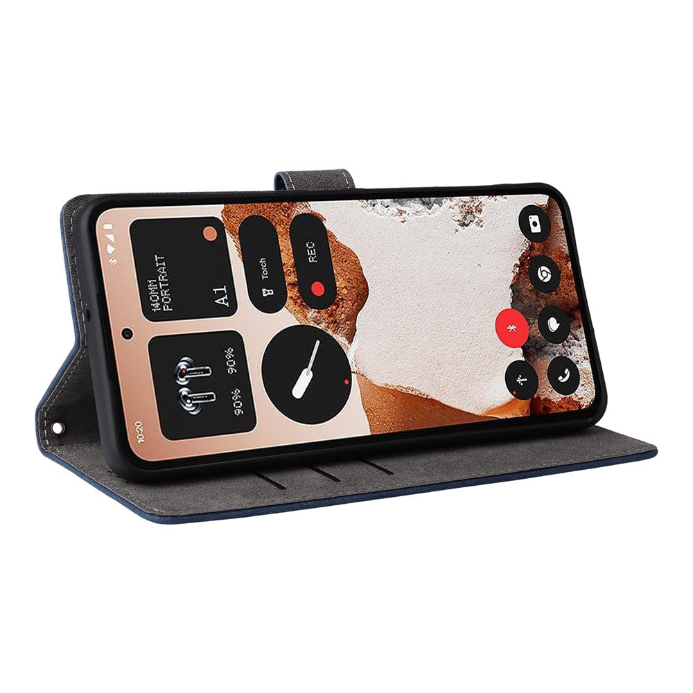 For Nothing CMF Phone 2 Pro Case Wallet RFID Blocking PU Leather Phone Cover Stand with Strap