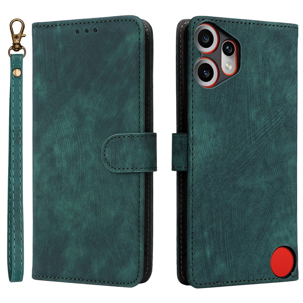 For Nothing CMF Phone 2 Pro Case Wallet RFID Blocking PU Leather Phone Cover Stand with Strap