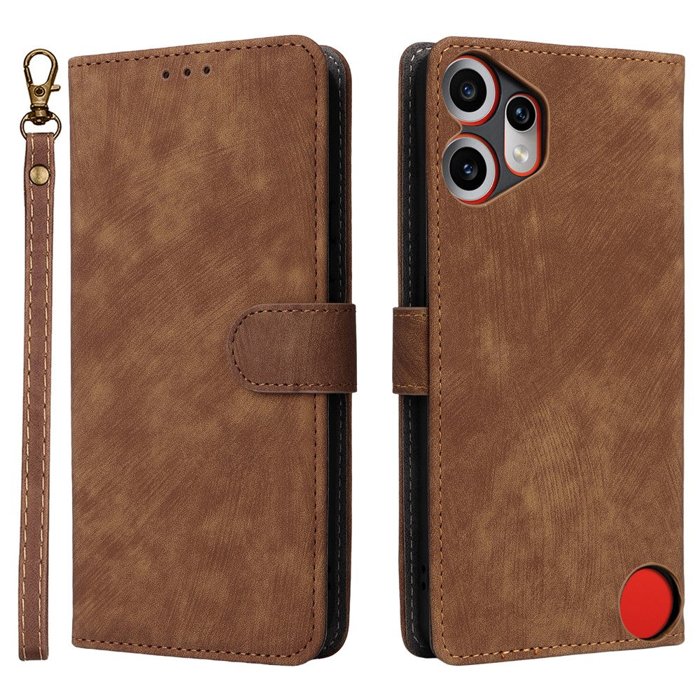 For Nothing CMF Phone 2 Pro Case Wallet RFID Blocking PU Leather Phone Cover Stand with Strap