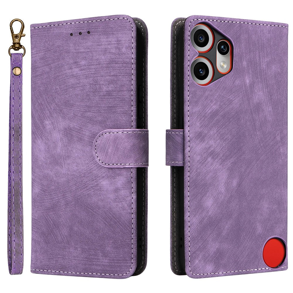 For Nothing CMF Phone 2 Pro Case Wallet RFID Blocking PU Leather Phone Cover Stand with Strap