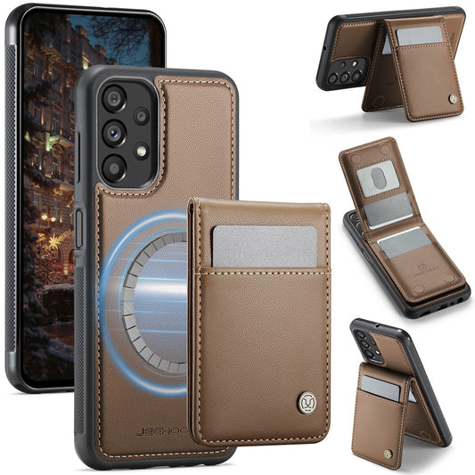 Galaxy A23 5G/4G Leder-Hülle mit Kartenfach & RFID-Schutz – MagSafe kompatibel