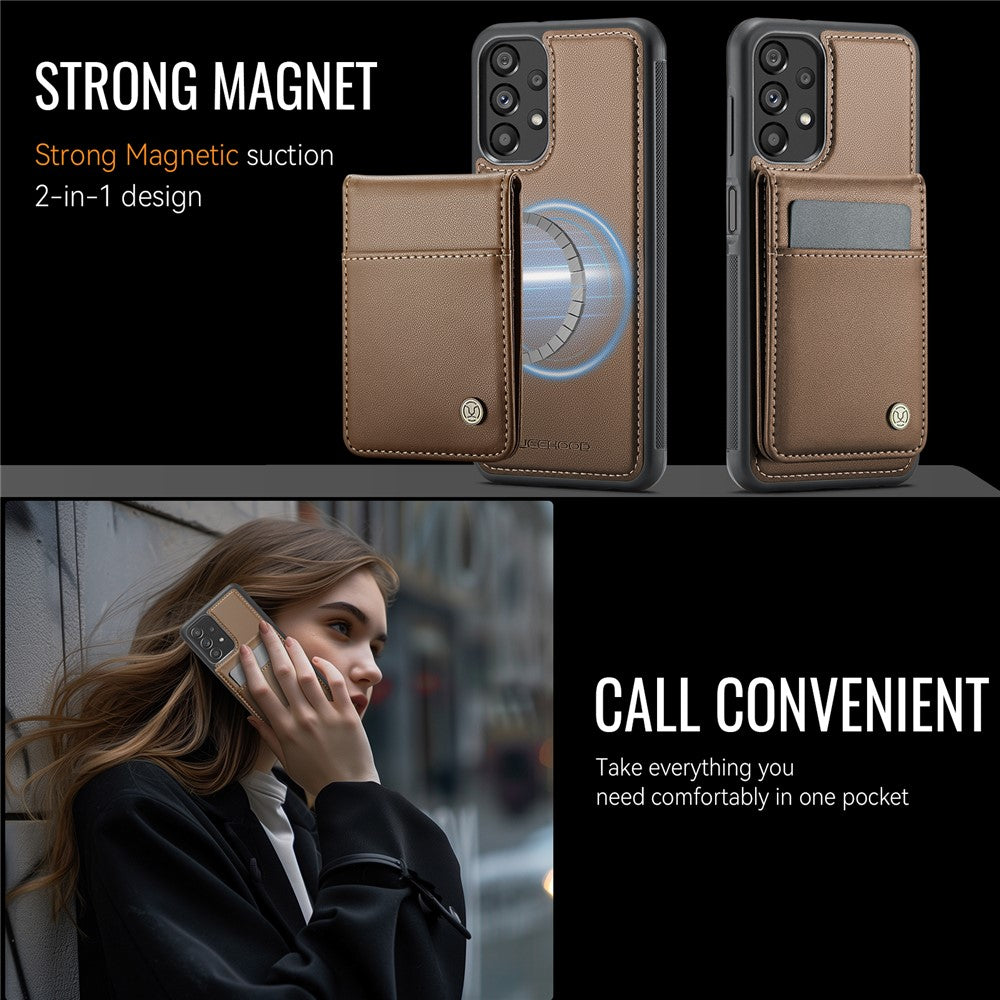 Galaxy A23 5G/4G Leder-Hülle mit Kartenfach & RFID-Schutz – MagSafe kompatibel