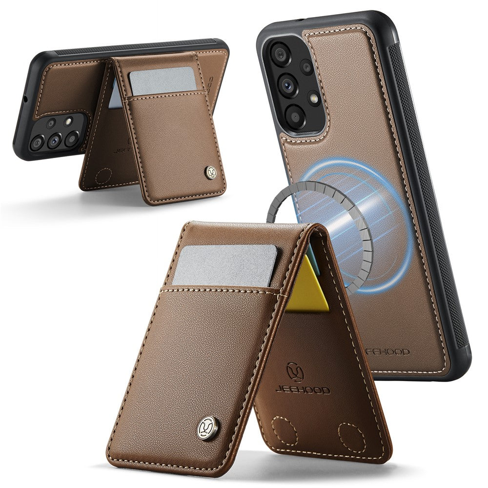Galaxy A23 5G/4G Leder-Hülle mit Kartenfach & RFID-Schutz – MagSafe kompatibel