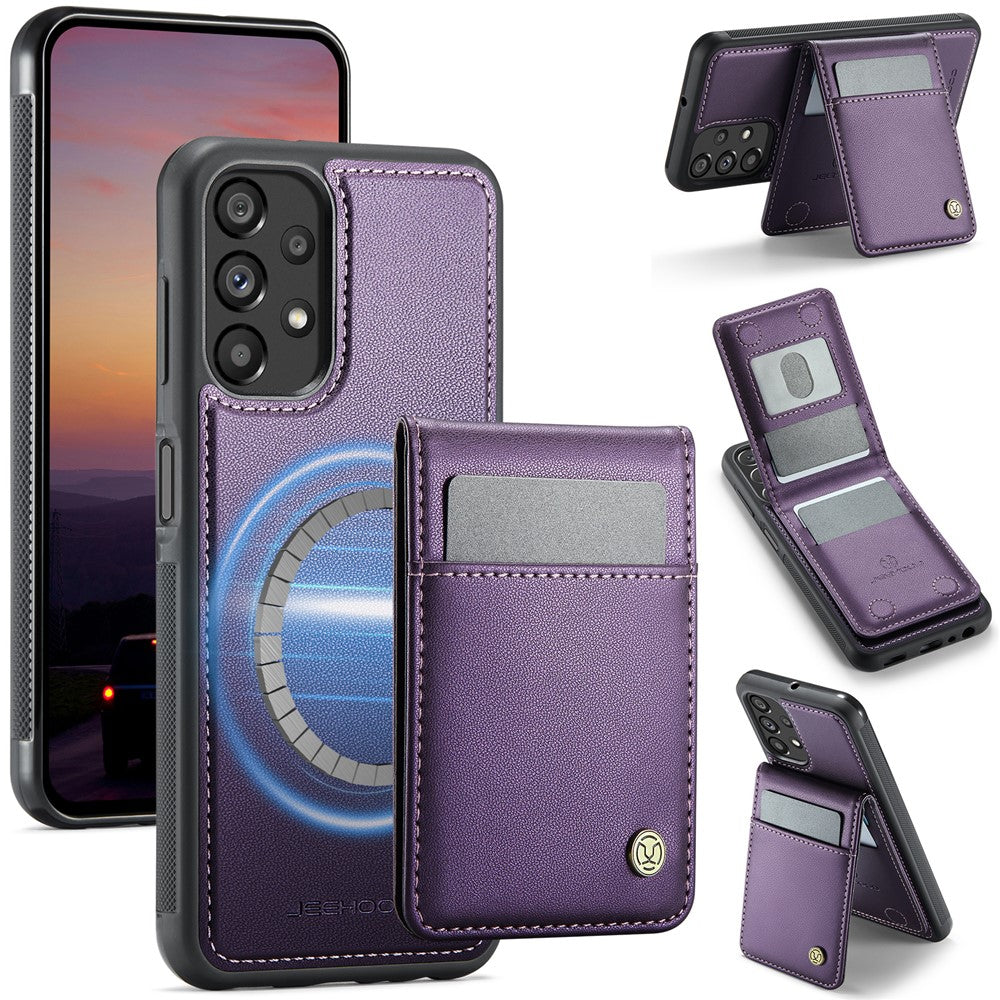 Galaxy A23 5G/4G Leder-Hülle mit Kartenfach & RFID-Schutz – MagSafe kompatibel