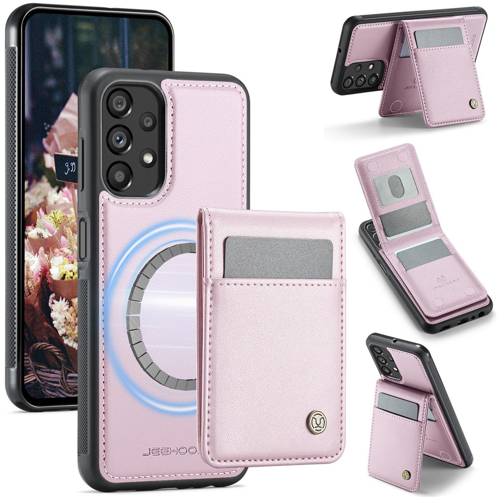 Galaxy A23 5G/4G Leder-Hülle mit Kartenfach & RFID-Schutz – MagSafe kompatibel