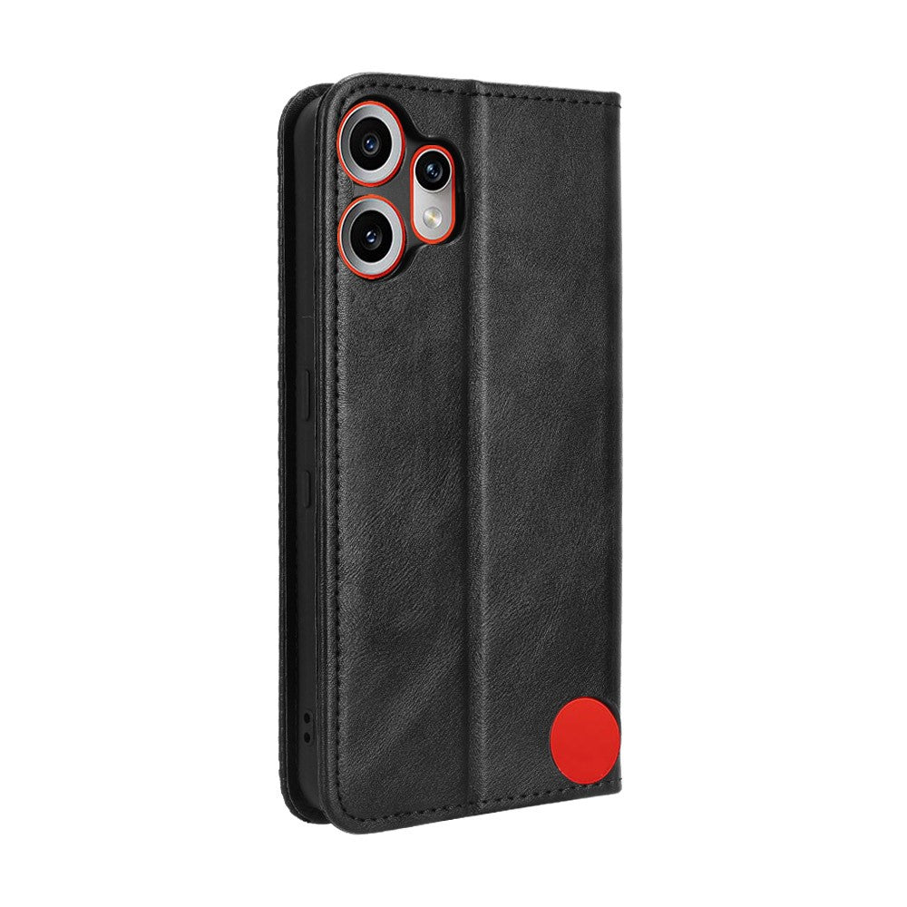 Nothing CMF Phone 2 Pro Wallet-Handyhülle – Aus strapazierfähigem PU-Leder, mit Standfunktion & integriertem Portemonnaie