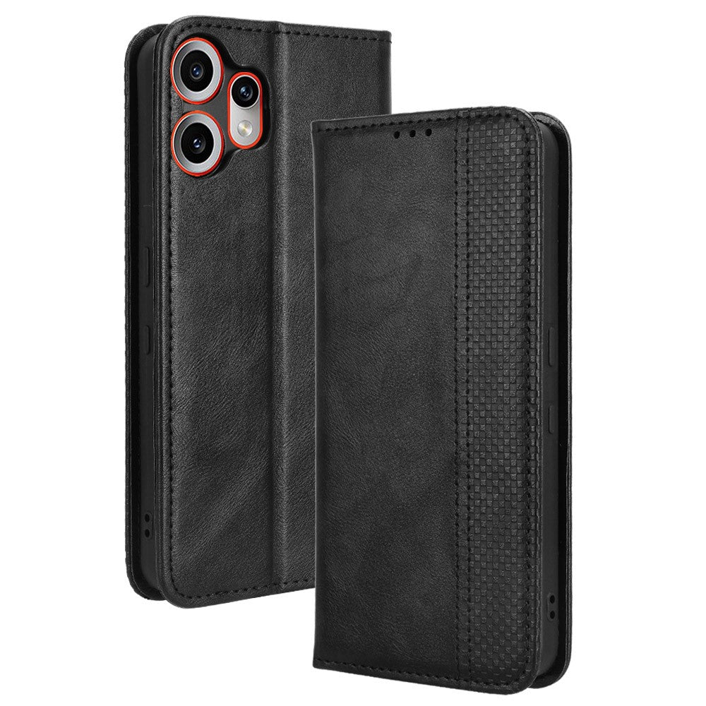 Nothing CMF Phone 2 Pro Wallet-Handyhülle – Aus strapazierfähigem PU-Leder, mit Standfunktion & integriertem Portemonnaie