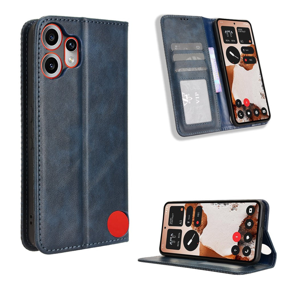 Nothing CMF Phone 2 Pro Wallet-Handyhülle – Aus strapazierfähigem PU-Leder, mit Standfunktion & integriertem Portemonnaie