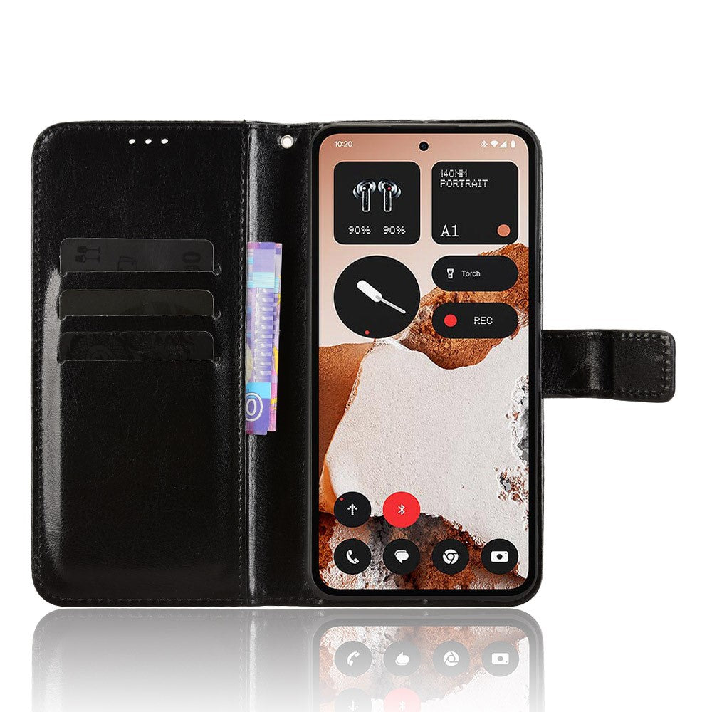 Nothing CMF Phone 2 Pro Wallet-Handyhülle – Aus strukturiertem Leder