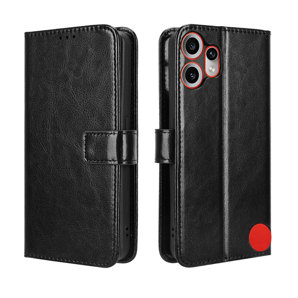 Nothing CMF Phone 2 Pro Wallet-Handyhülle – Aus strukturiertem Leder