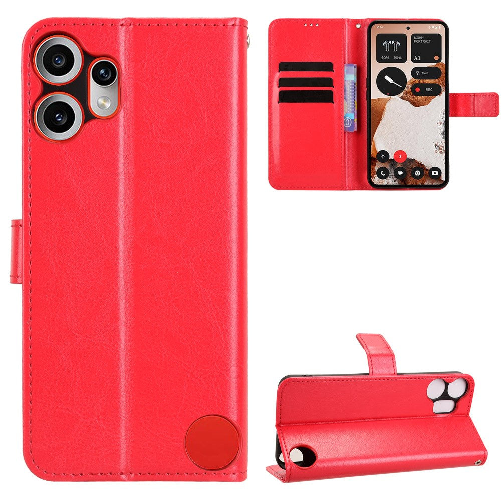 Nothing CMF Phone 2 Pro Wallet-Handyhülle – Aus strukturiertem Leder