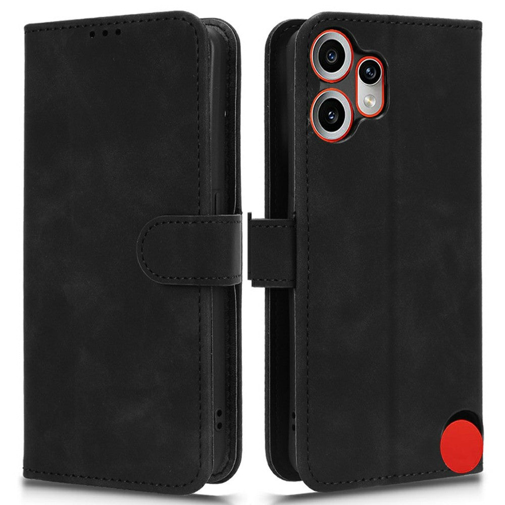 For Nothing CMF Phone 2 Pro Leather Case Skin Feel Anti Drop Wallet Flip Phone Cover