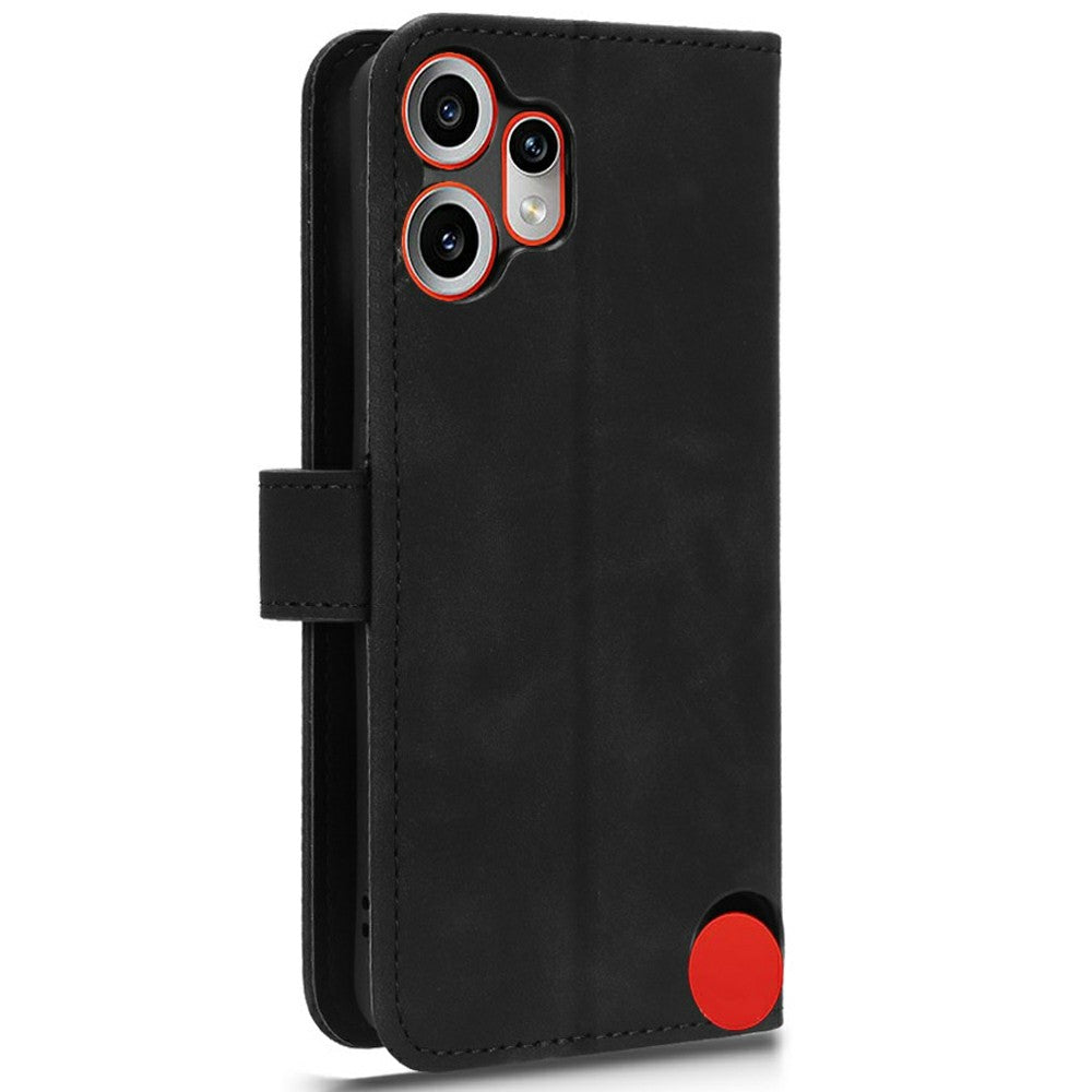 For Nothing CMF Phone 2 Pro Leather Case Skin Feel Anti Drop Wallet Flip Phone Cover