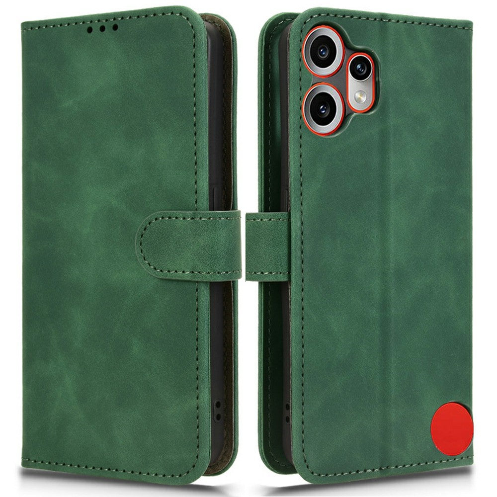 For Nothing CMF Phone 2 Pro Leather Case Skin Feel Anti Drop Wallet Flip Phone Cover