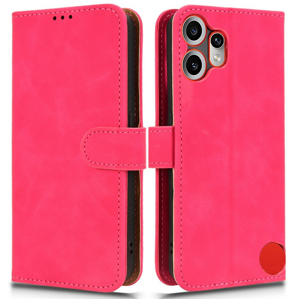 For Nothing CMF Phone 2 Pro Leather Case Skin Feel Anti Drop Wallet Flip Phone Cover
