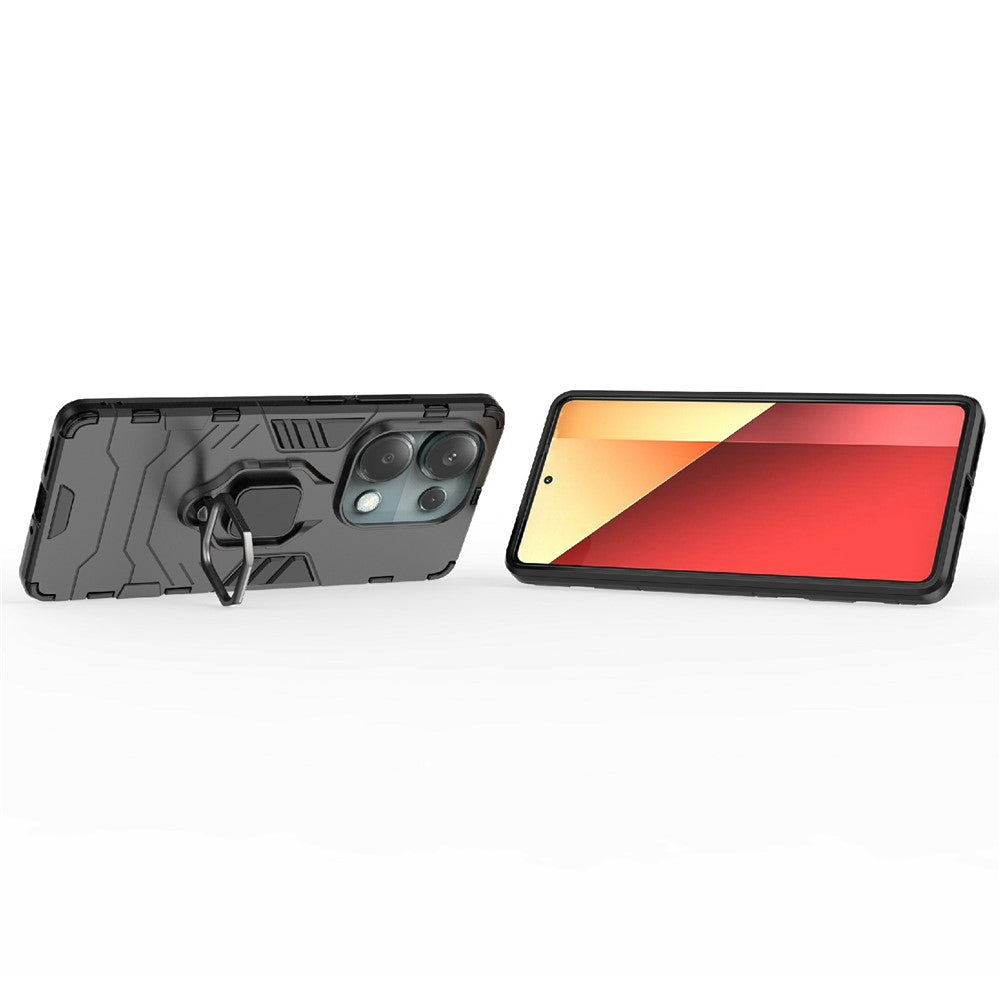 For Xiaomi Redmi Note 14S 4G Case PC + TPU Protective Phone Cover with Ring Kickstand