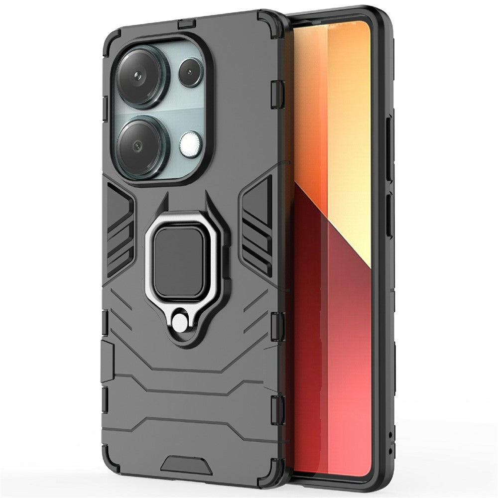 For Xiaomi Redmi Note 14S 4G Case PC + TPU Protective Phone Cover with Ring Kickstand