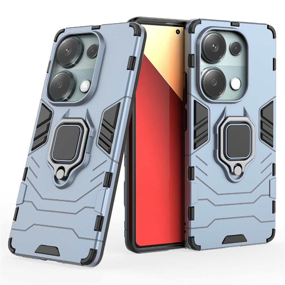 For Xiaomi Redmi Note 14S 4G Case PC + TPU Protective Phone Cover with Ring Kickstand