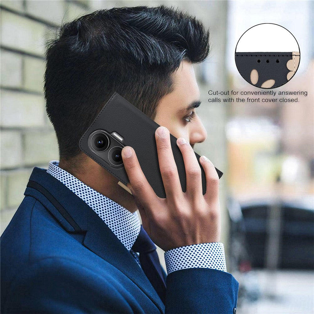 For Xiaomi Poco F7 5G  /  Redmi Turbo 4 Pro 5G Leather Case BINFEN COLOR BF36 Floral Pattern Phone Cover RFID Blocking Wallet Stand
