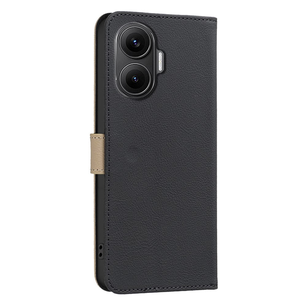 For Xiaomi Poco F7 5G  /  Redmi Turbo 4 Pro 5G Leather Case BINFEN COLOR BF36 Floral Pattern Phone Cover RFID Blocking Wallet Stand