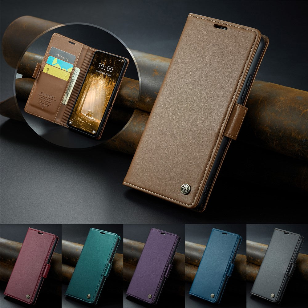 CASEME For Xiaomi Redmi Note 13 4G Case  023 Series RFID Blocking Leather Wallet Stand Phone Cover