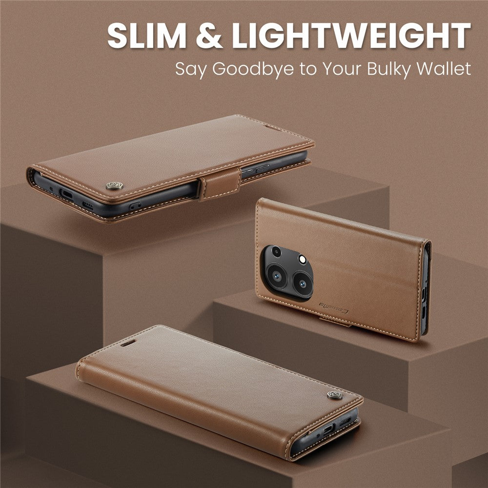 CASEME For Xiaomi Redmi Note 13 Pro 4G Case  023 Series RFID Blocking Leather Wallet Stand Phone Cover