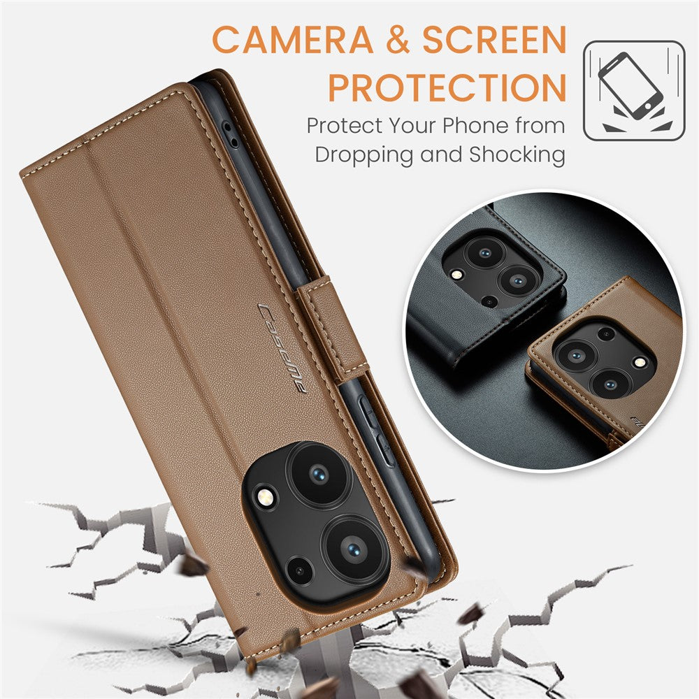 CASEME For Xiaomi Redmi Note 13 Pro 4G Case  023 Series RFID Blocking Leather Wallet Stand Phone Cover