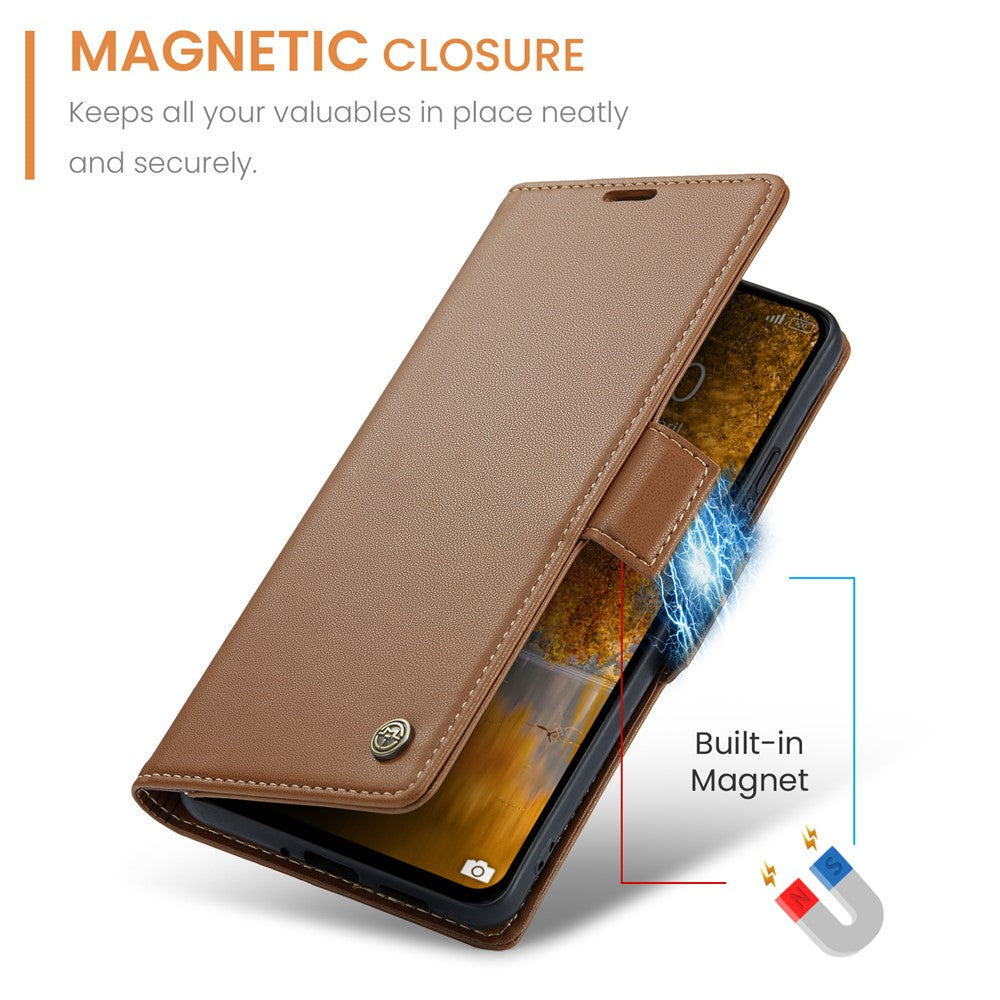 CASEME For Xiaomi Redmi Note 13 Pro 4G Case  023 Series RFID Blocking Leather Wallet Stand Phone Cover