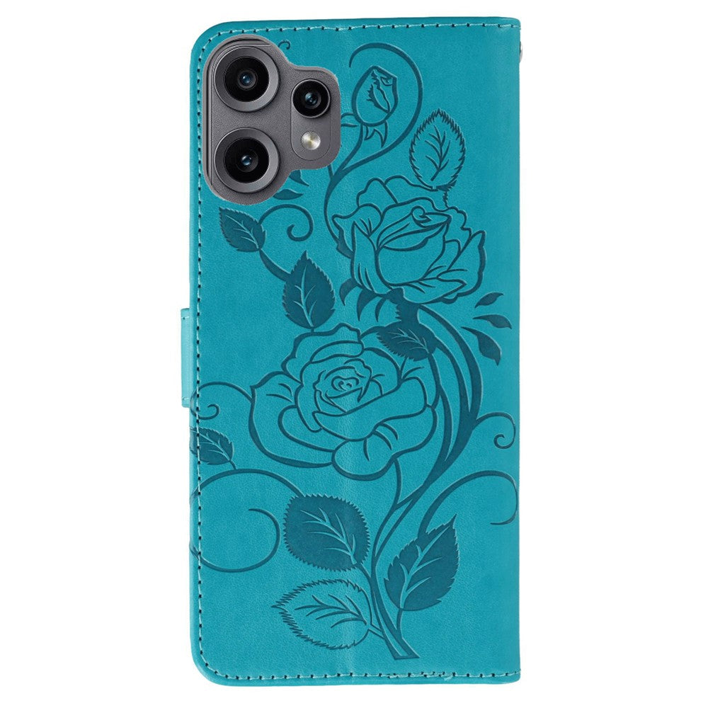 Nothing CMF Phone 2 Pro Wallet-Handyhülle – Aus PU-Leder mit Rosen- & Schmetterlingsmuster