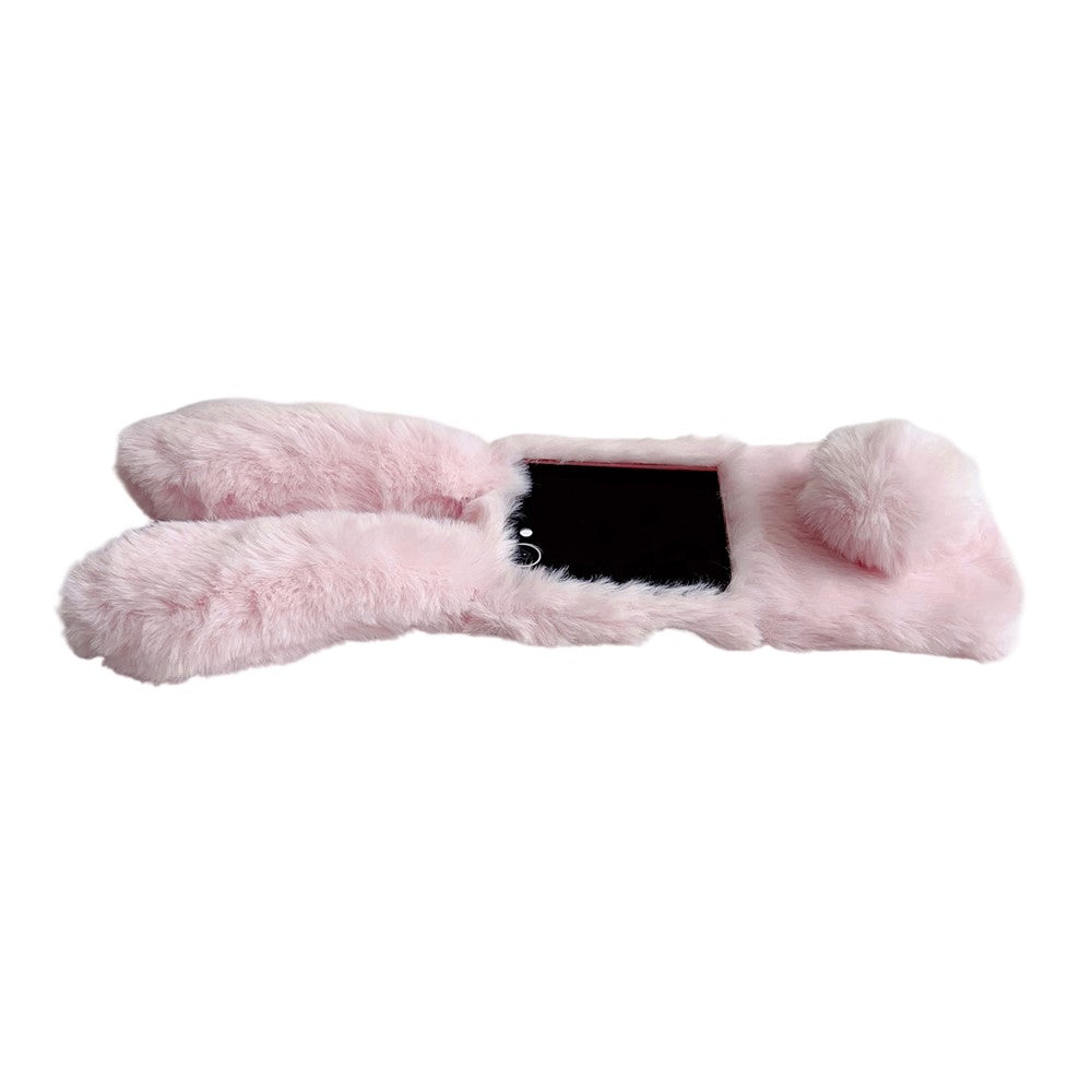 Galaxy Z Flip7 5G Plüsch-Hülle mit Hasenohren für Winter