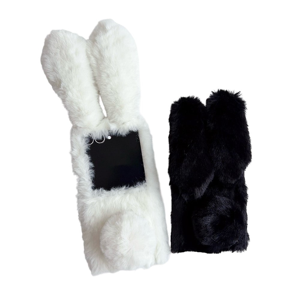 Galaxy Z Flip7 5G Plüsch-Hülle mit Hasenohren für Winter
