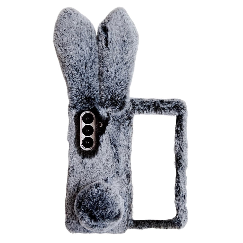 Galaxy Z Fold7 Plüsch-Hülle mit Hasenohren für Winter