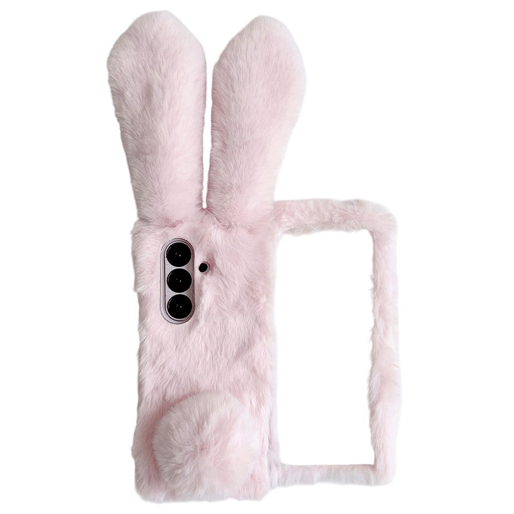 Galaxy Z Fold7 Plüsch-Hülle mit Hasenohren für Winter