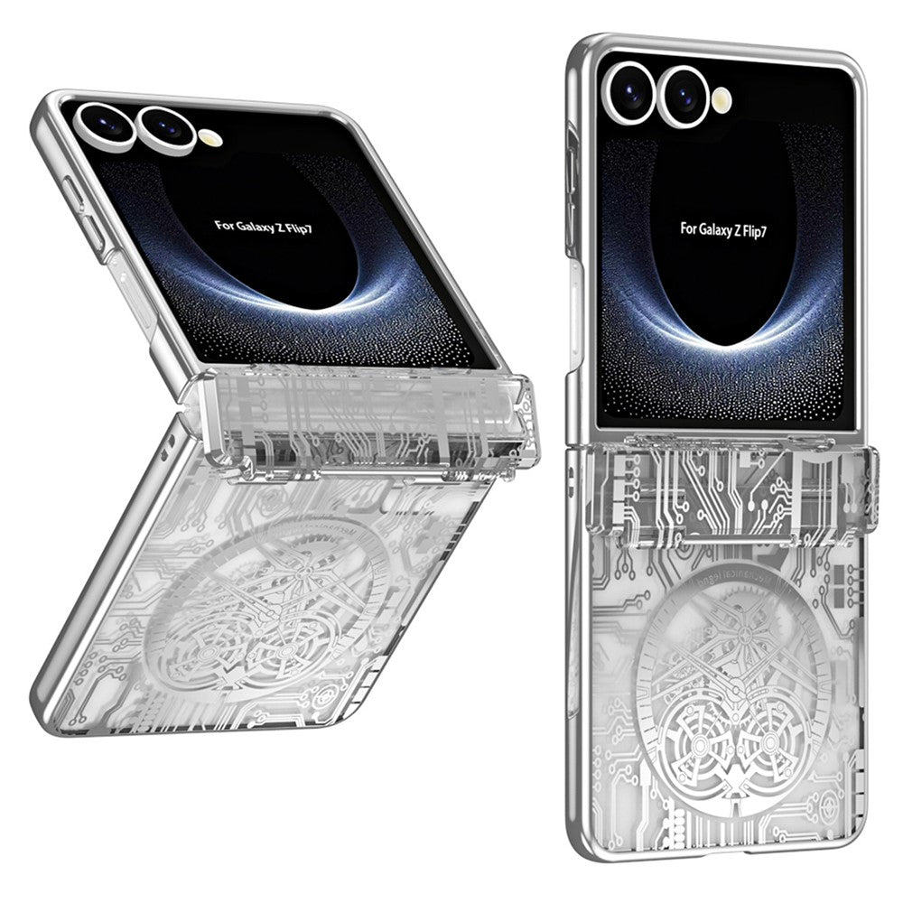 Galaxy Z Flip7 5G Mechanical Legend Series Schutzhülle – Robust, mit Schutzfolie aus gehärtetem Glas