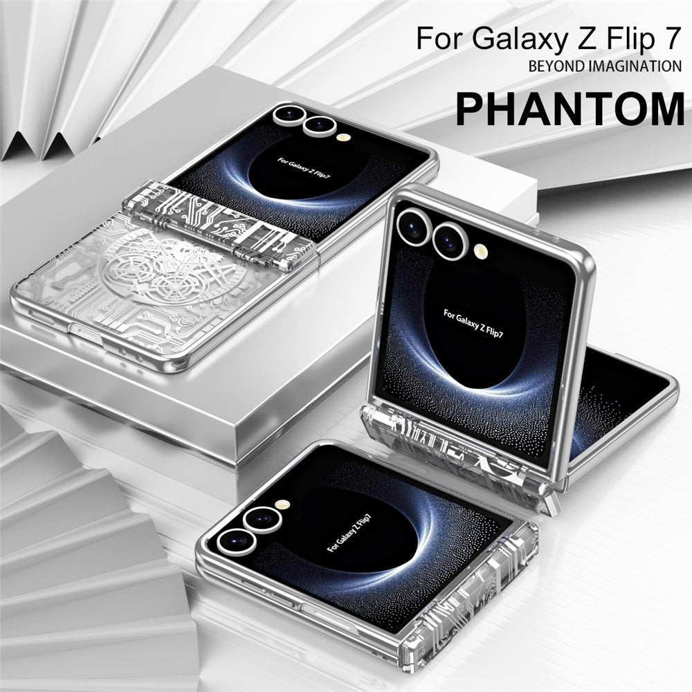 Galaxy Z Flip7 5G Mechanical Legend Series Schutzhülle – Robust, mit Schutzfolie aus gehärtetem Glas
