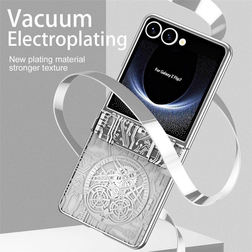 Galaxy Z Flip7 5G Mechanical Legend Series Schutzhülle – Robust, mit Schutzfolie aus gehärtetem Glas