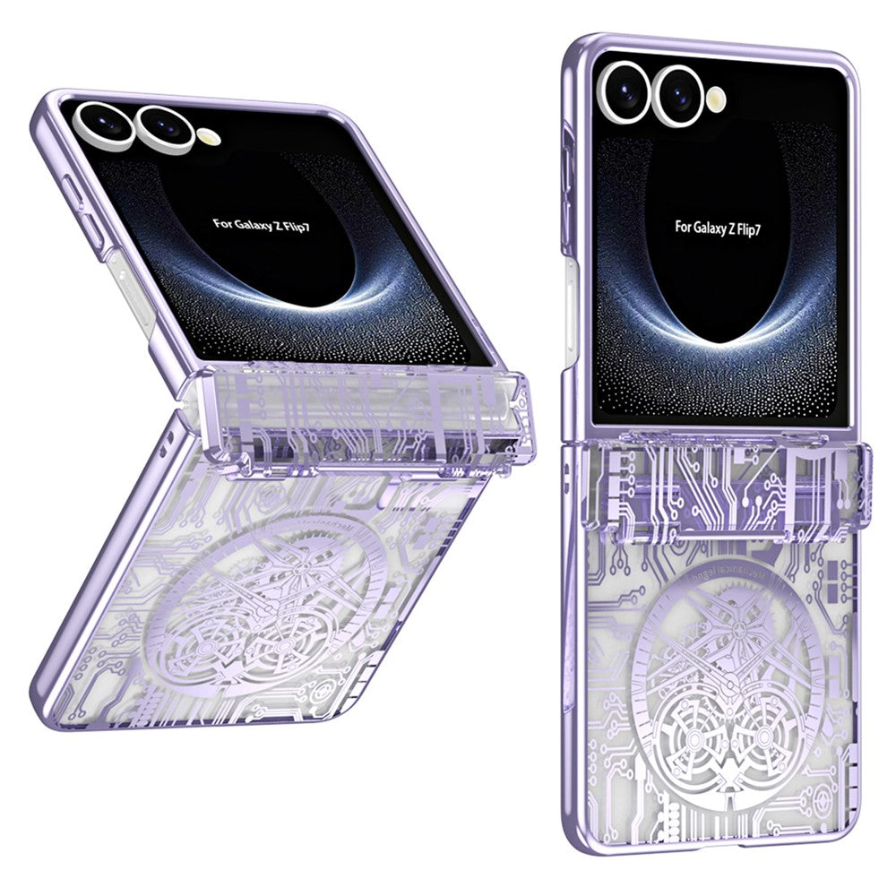 Galaxy Z Flip7 5G Mechanical Legend Series Schutzhülle – Robust, mit Schutzfolie aus gehärtetem Glas