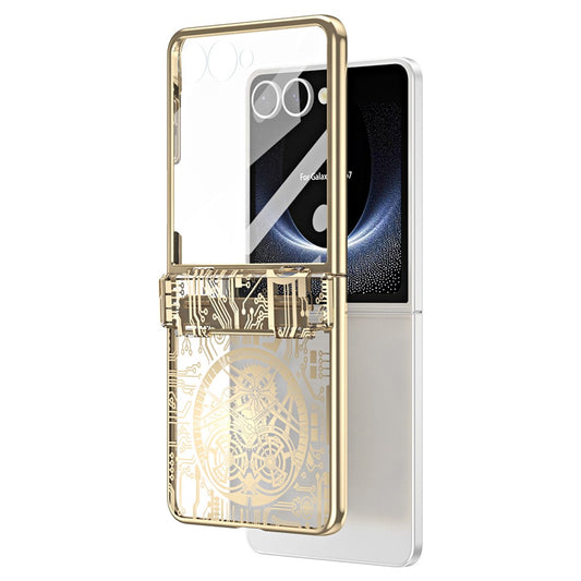 Galaxy Z Flip7 5G – Handyhülle aus Kunststoff, mit Displayschutz
