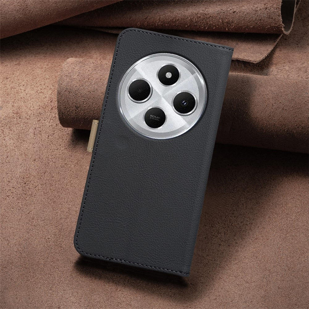 BINFEN COLOR For Xiaomi Redmi 14C 4G / Xiaomi Poco C75 4G Leather Case  BF36 Floral Pattern Phone Cover RFID Blocking Wallet Stand