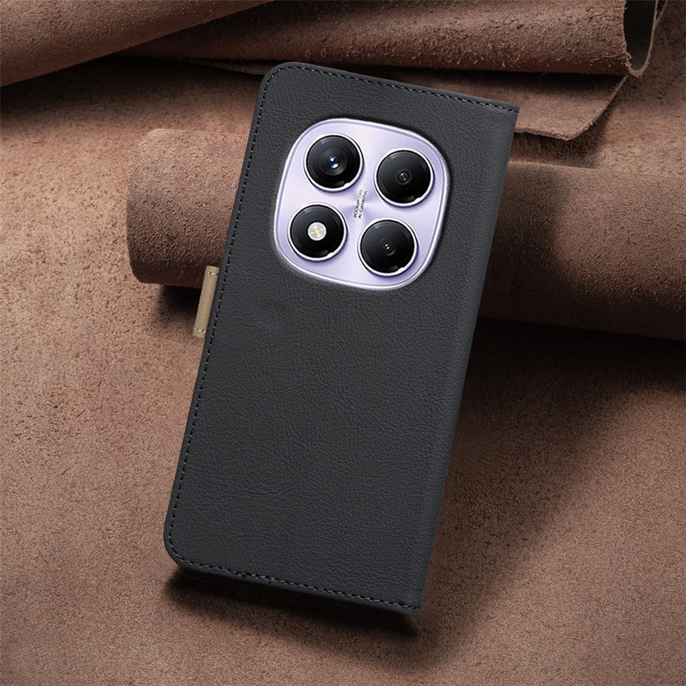BINFEN COLOR For Xiaomi Redmi Note 14 Pro 4G Leather Case  BF36 Floral Pattern Phone Cover RFID Blocking Wallet Stand